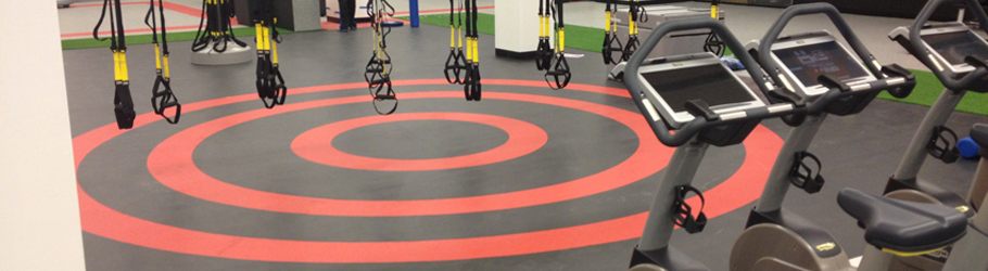 Fitness First Market Street Platinum Club, Australia - Neoflex Rubber Flooring with Graphics